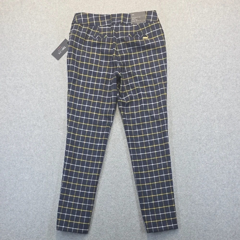 Tommy Hilfiger TH Flex Plaid Slim Fit Ankle Pants Size 2 NWT